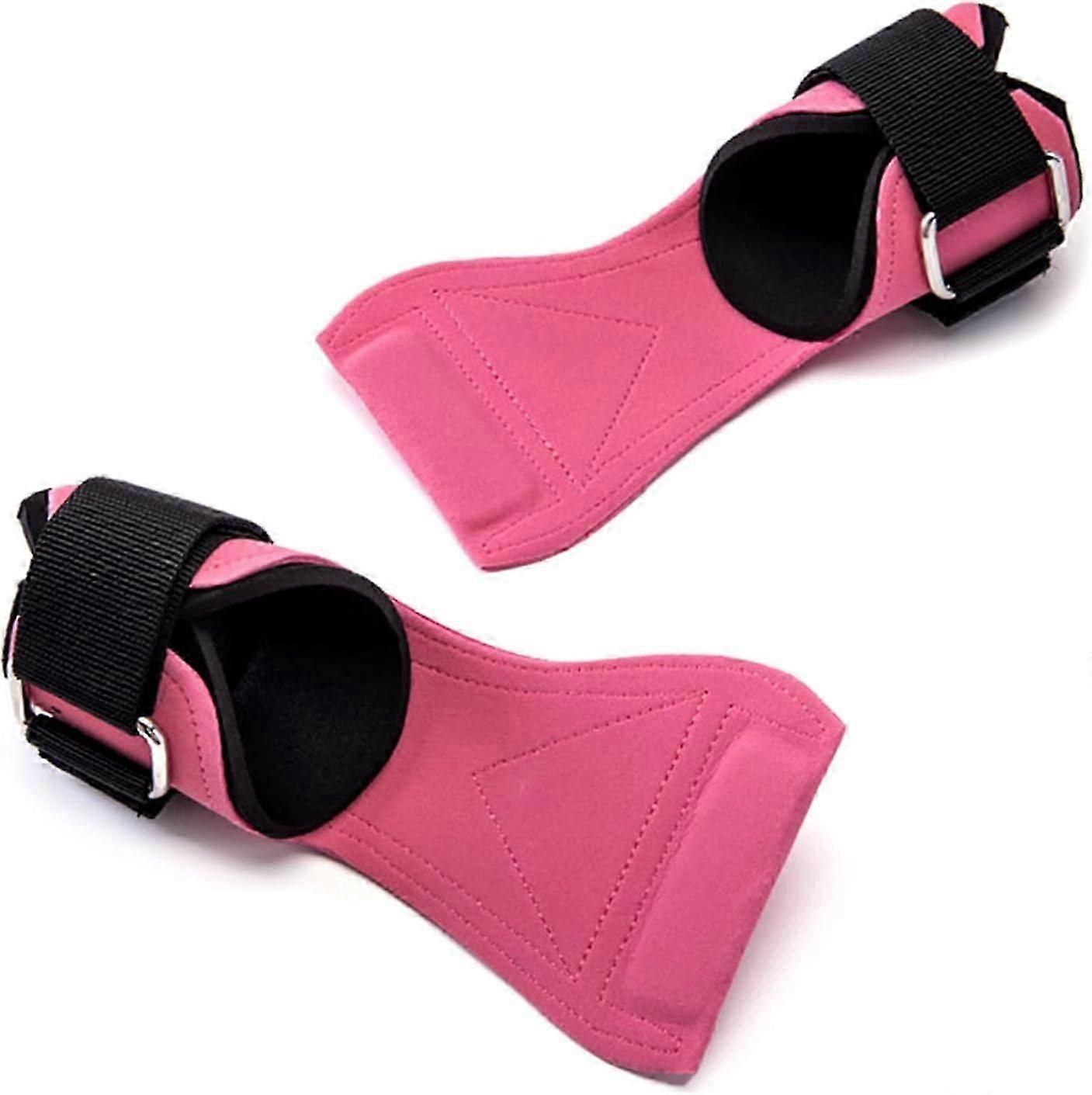 Adjustable Wrist Wraps Weight Lifting Grips Comfortable for Men Women Pink