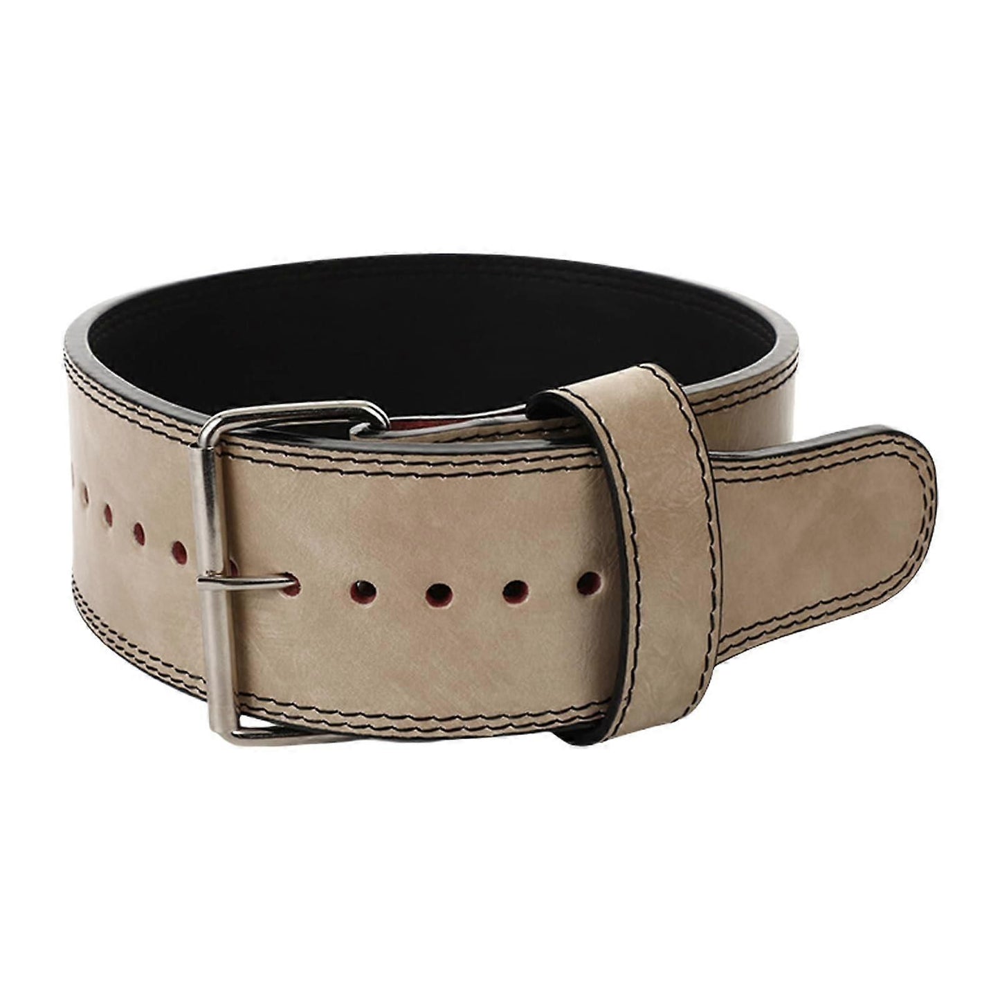 Weightlifting Belt Adjustable Fitness Training Belt for Powerlifting, Bodybuilding and Strength Training - Khaki M