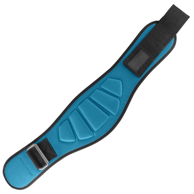 Adjustable Weightlifting Belt, EVA Nylon Lumbar Support Belt for Powerlifting, Bodybuilding, Gym Fitness and Strength Training - Blue S