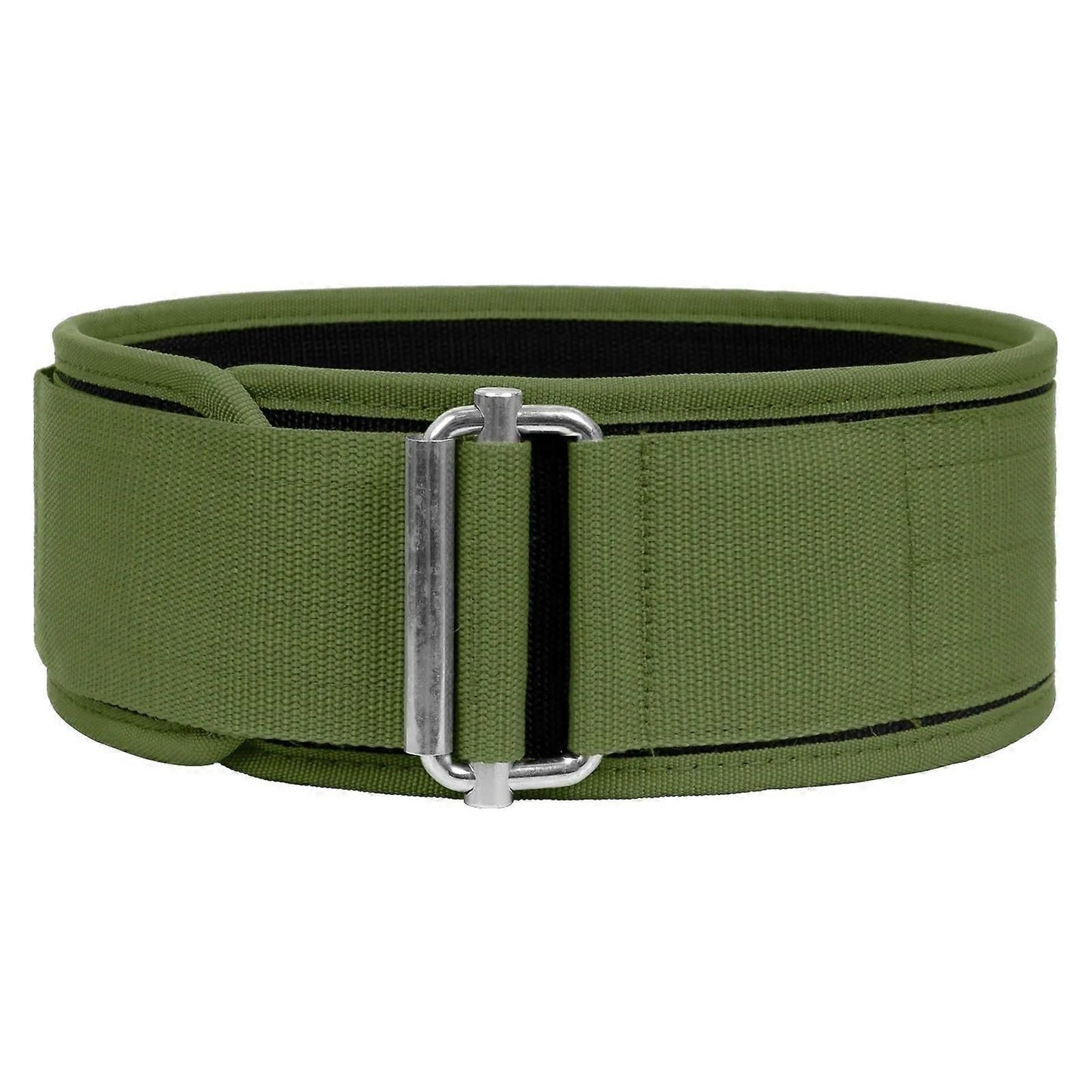 Weightlifting Belt Adjustable Nylon with Back Support for Squats and Deadlifts Green - M