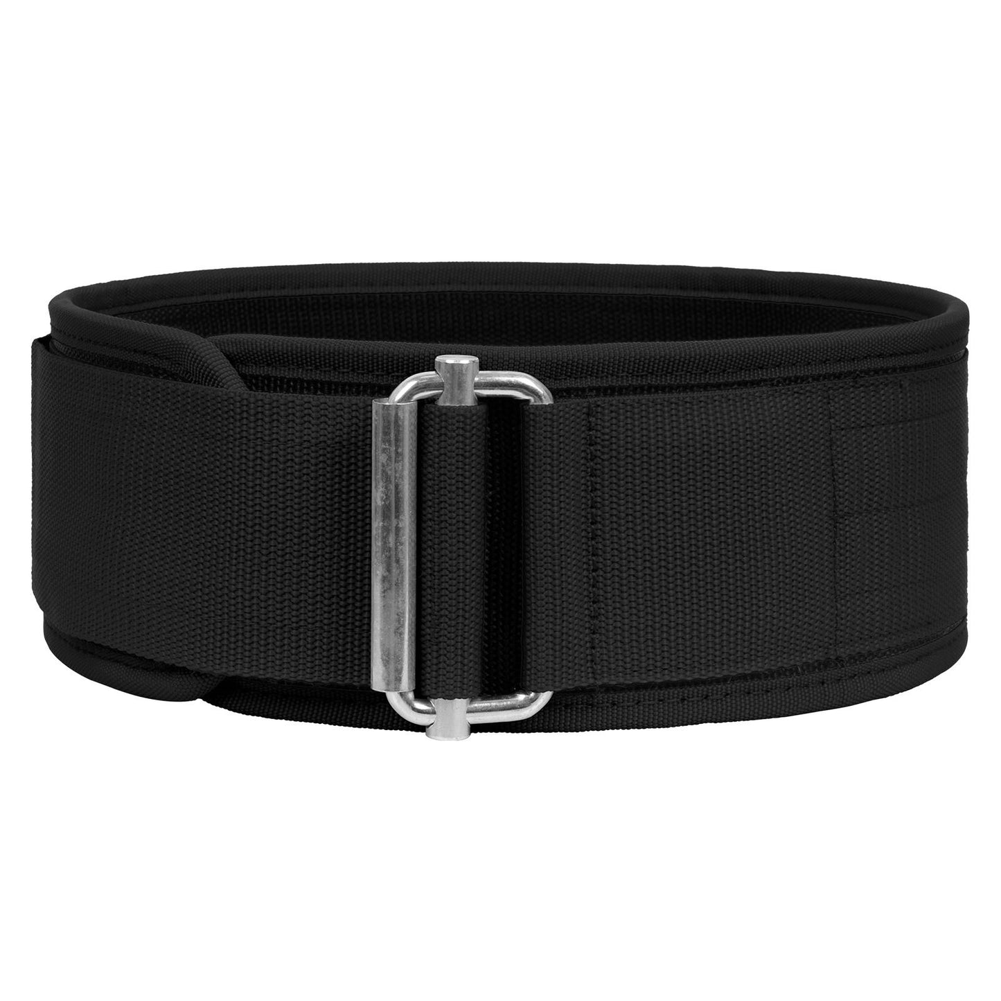 Weightlifting Belt Adjustable Nylon with Back Support for Squats and Deadlifts Black - L
