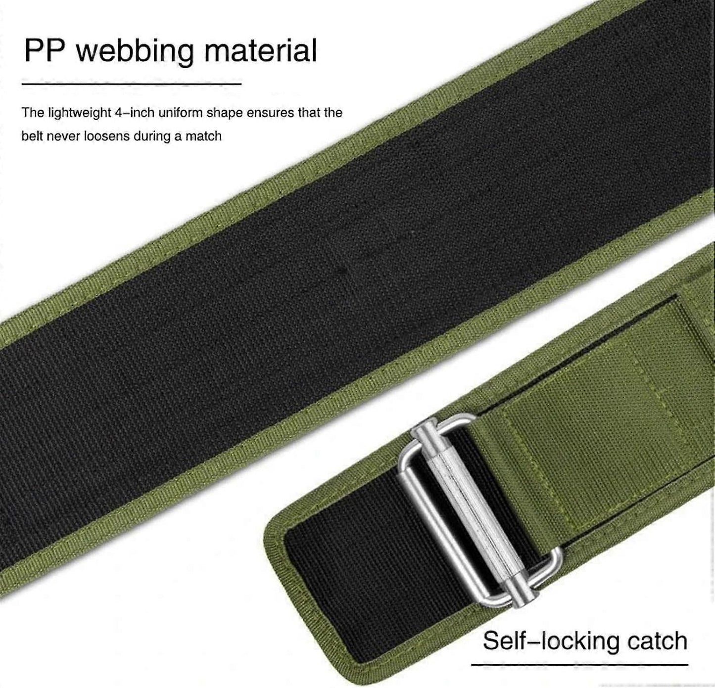 Weightlifting Belt Adjustable Nylon with Back Support for Squats and Deadlifts Red - M
