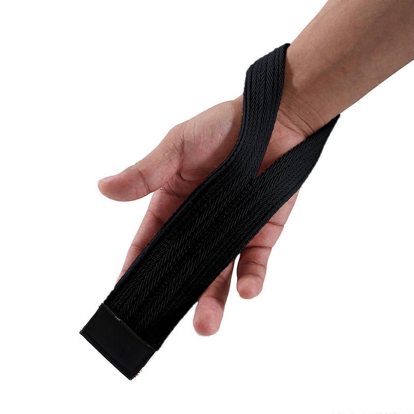 1 Pair Weightlifting Wrist Straps, Adjustable Lifting Straps for Gym Training, Deadlifts, Strength Training and Bodybuilding - Black