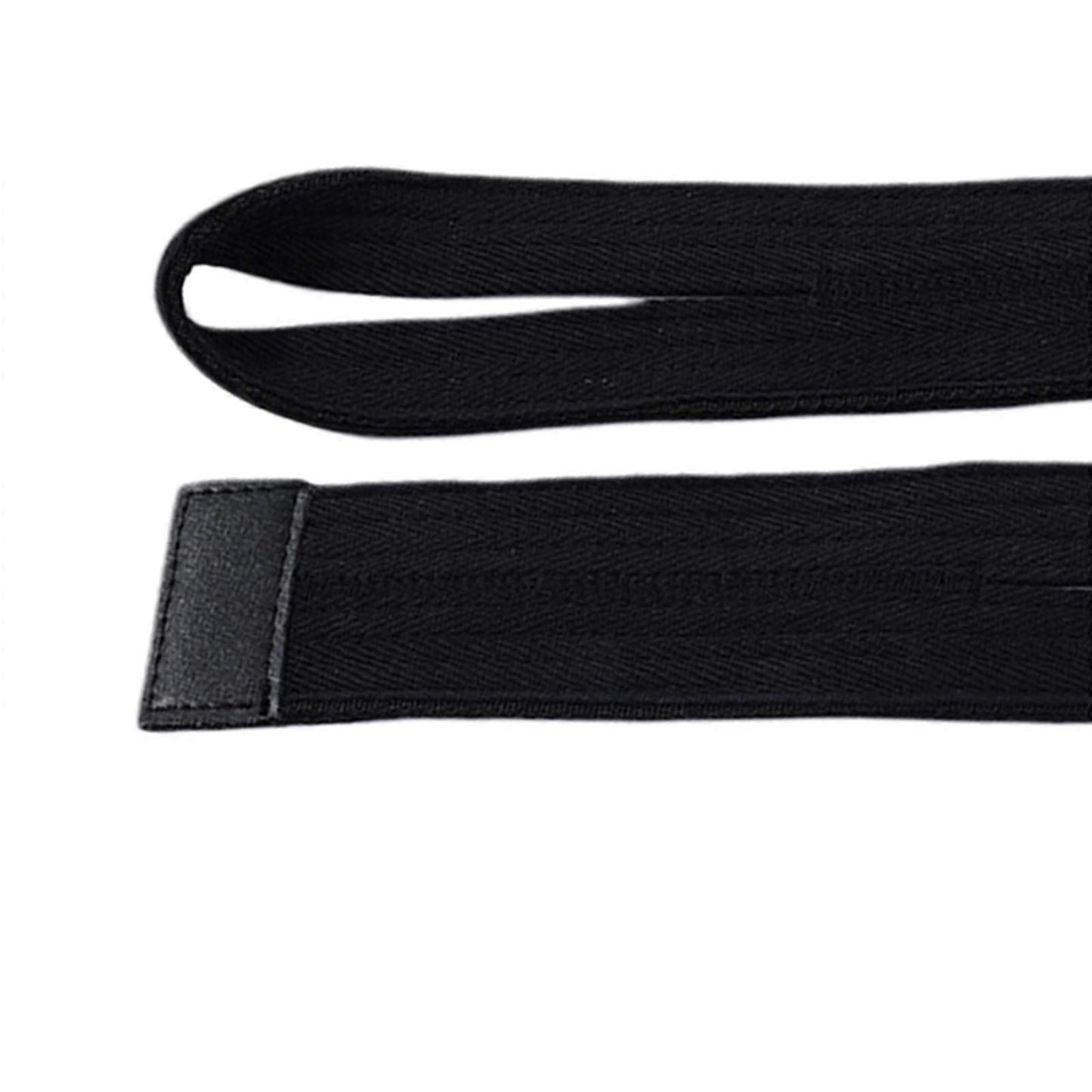 1 Pair Weightlifting Wrist Straps, Adjustable Lifting Straps for Gym Training, Deadlifts, Strength Training and Bodybuilding - Black