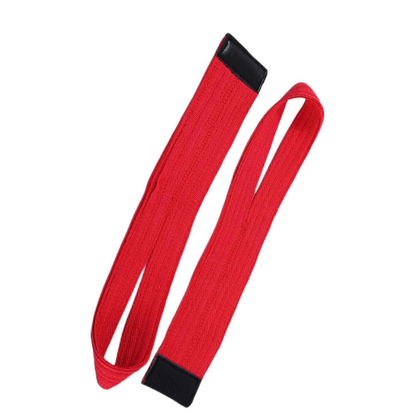1 Pair Weightlifting Wrist Straps, Adjustable Lifting Straps for Gym Training, Deadlifts, Strength Training and Bodybuilding - Red
