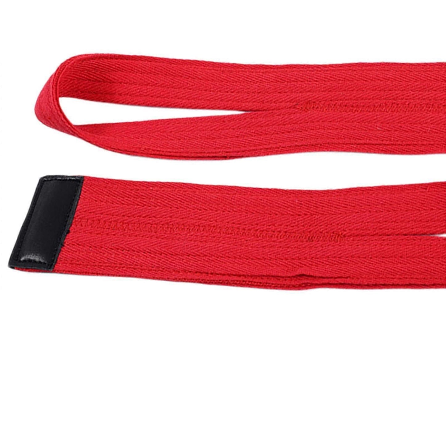 1 Pair Weightlifting Wrist Straps, Adjustable Lifting Straps for Gym Training, Deadlifts, Strength Training and Bodybuilding - Red