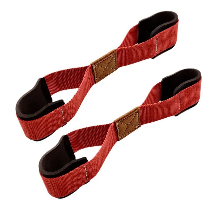 Lifting Straps for Weightlifting Fitness Use 2Pcs Heavy Duty Deadlift Straps - Red