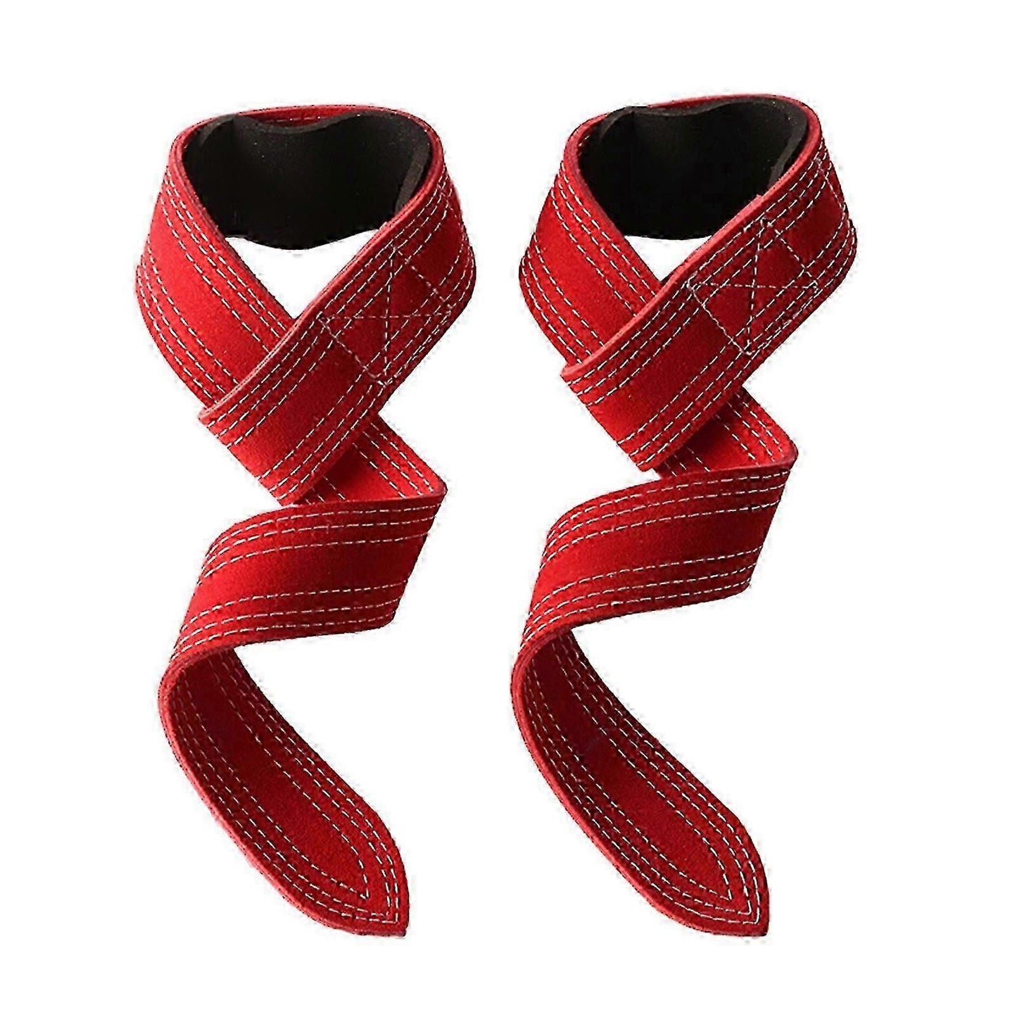 Fitness Lifting Straps Wrist Straps Weightlifting Deadlift Straps Weight Lifting Straps for Men/Women, Gym Lifting Grips - Red