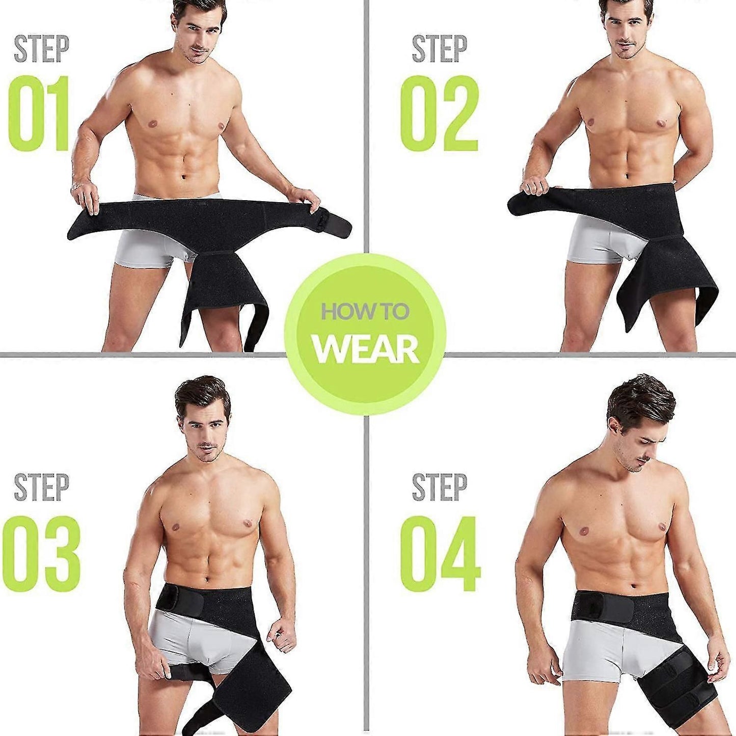 Fitness Leggings Groin Belt Hip Belt Weightlifting Straps Anti-muscle Strain Spot Thigh Sports Protective Gear