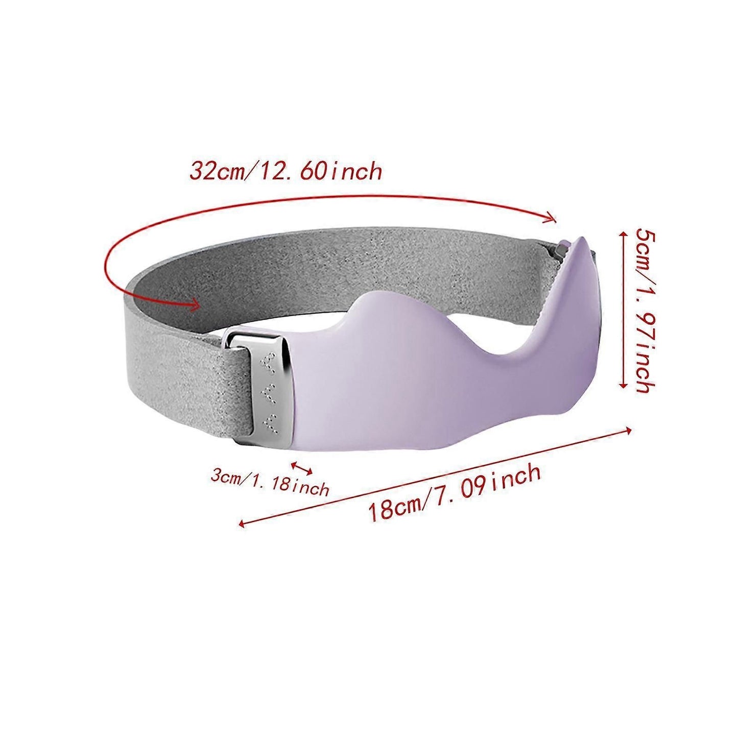 3D Silicone Patellar Support Strap Sports Knee Belt Shock Absorption Fitness - Purple