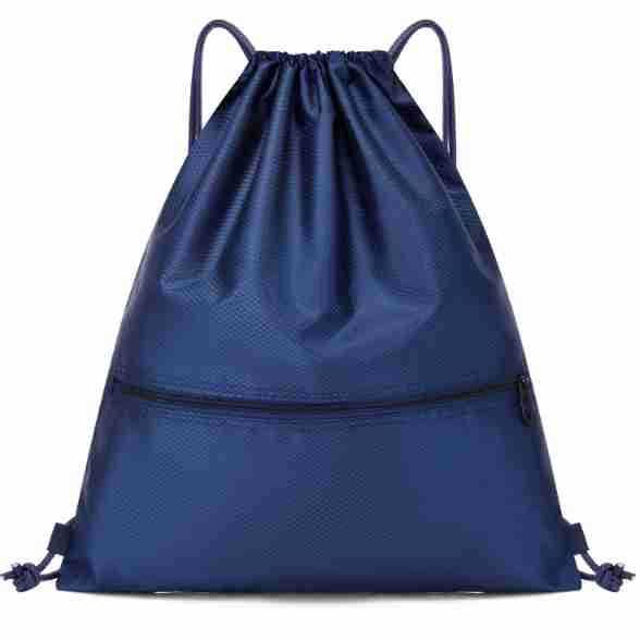 Lightweight Sports Backpack, Water Resistant Nylon Gym Bag with Adjustable Shoulder Strap for Hiking, Fitness, Travel and Daily Use - Navy Blue