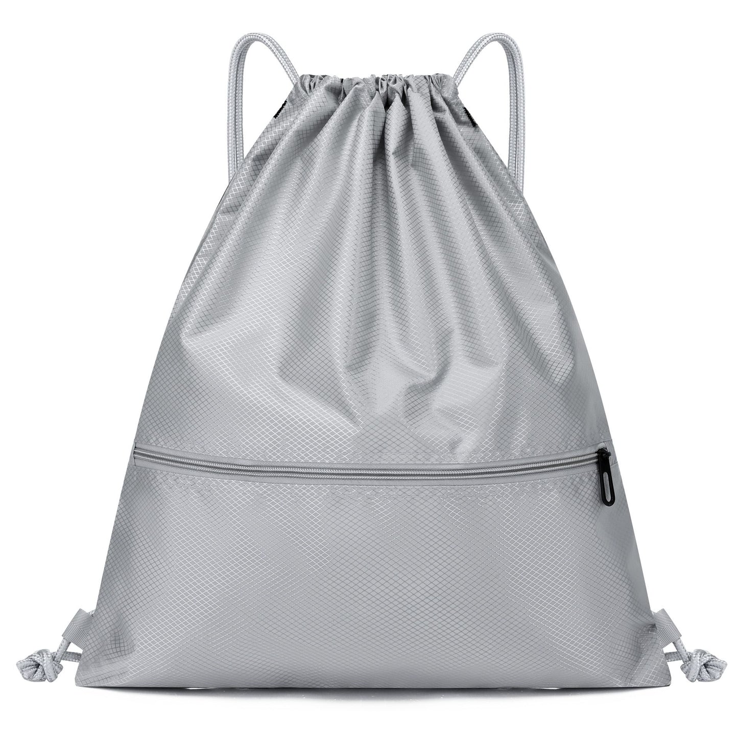 Lightweight Sports Backpack, Water Resistant Nylon Gym Bag with Adjustable Shoulder Strap for Hiking, Fitness, Travel and Daily Use - Gray