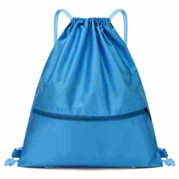 Lightweight Sports Backpack, Water Resistant Nylon Gym Bag with Adjustable Shoulder Strap for Hiking, Fitness, Travel and Daily Use - Blue