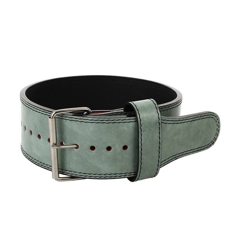 Weightlifting Belt Adjustable Fitness Training Belt for Powerlifting, Bodybuilding and Strength Training - Green L
