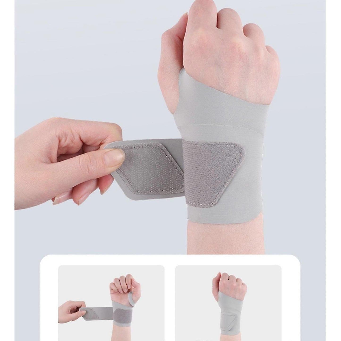 Adjustable Wrist Support Wrap, Breathable Wrist Brace for Fitness, Gym, Weightlifting, Sports Training & sports activities Prevention - Black