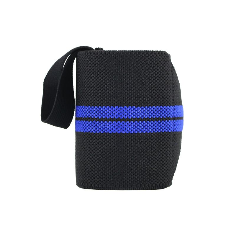 1Pc Adjustable Wrist Wraps for Weightlifting, Gym Training Wrist Support Straps for Men & Women, Fitness Strength Training Accessories - Blue