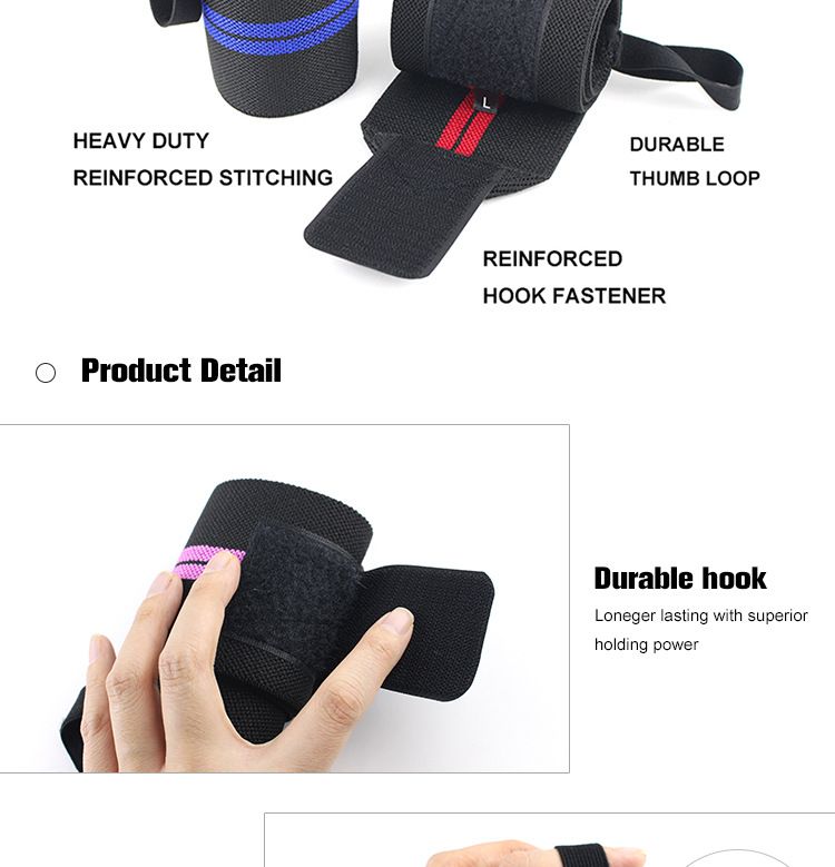 1Pc Adjustable Wrist Wraps for Weightlifting, Gym Training Wrist Support Straps for Men & Women, Fitness Strength Training Accessories - White