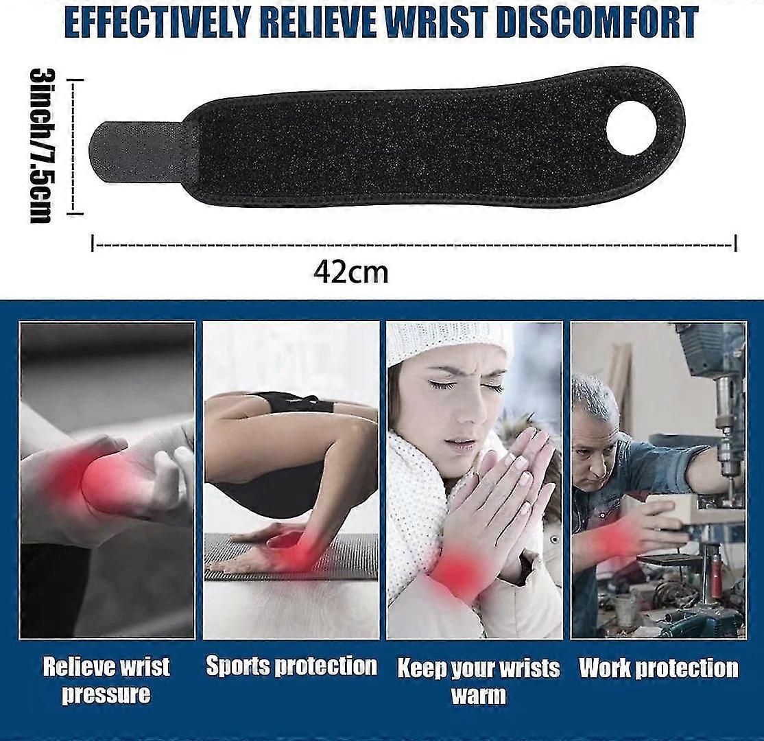 Adjustable Wrist Support Brace with Thumb Loop, Breathable Wrist Wrap for Gym, Weightlifting, Fitness Training & Daily Use