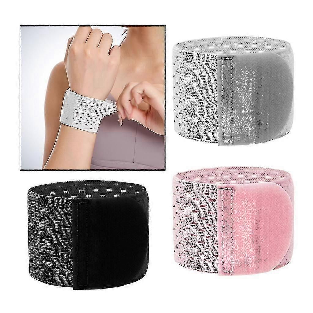 Elastic Wrist Support Wraps, Breathable Wrist Brace for Gym, Weightlifting, Fitness Training, Cycling & Sports - Pink