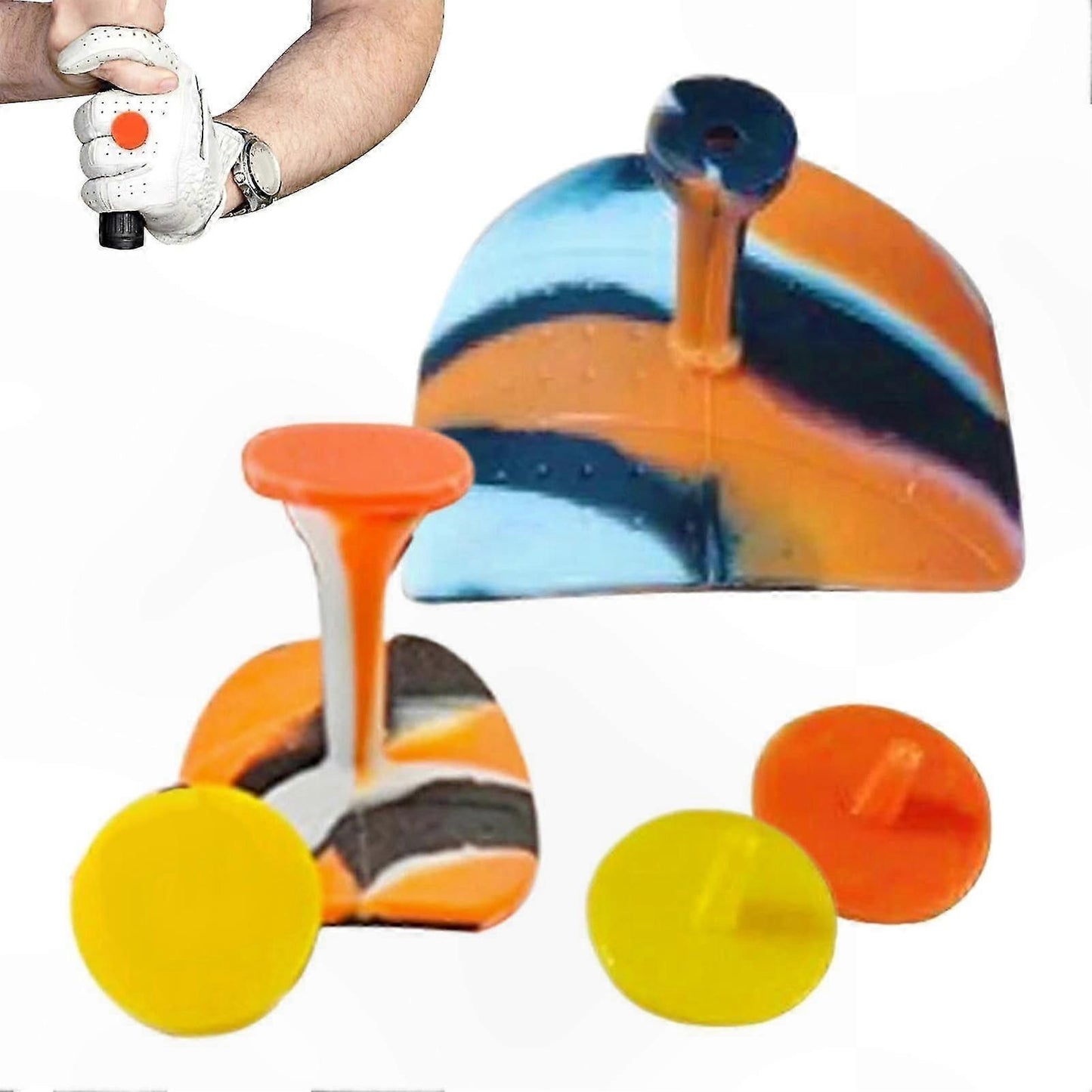 Golf Swing Trainer with Non-Slip Grip, Practice Aid for Golf Clubs, Sports Training Equipment
