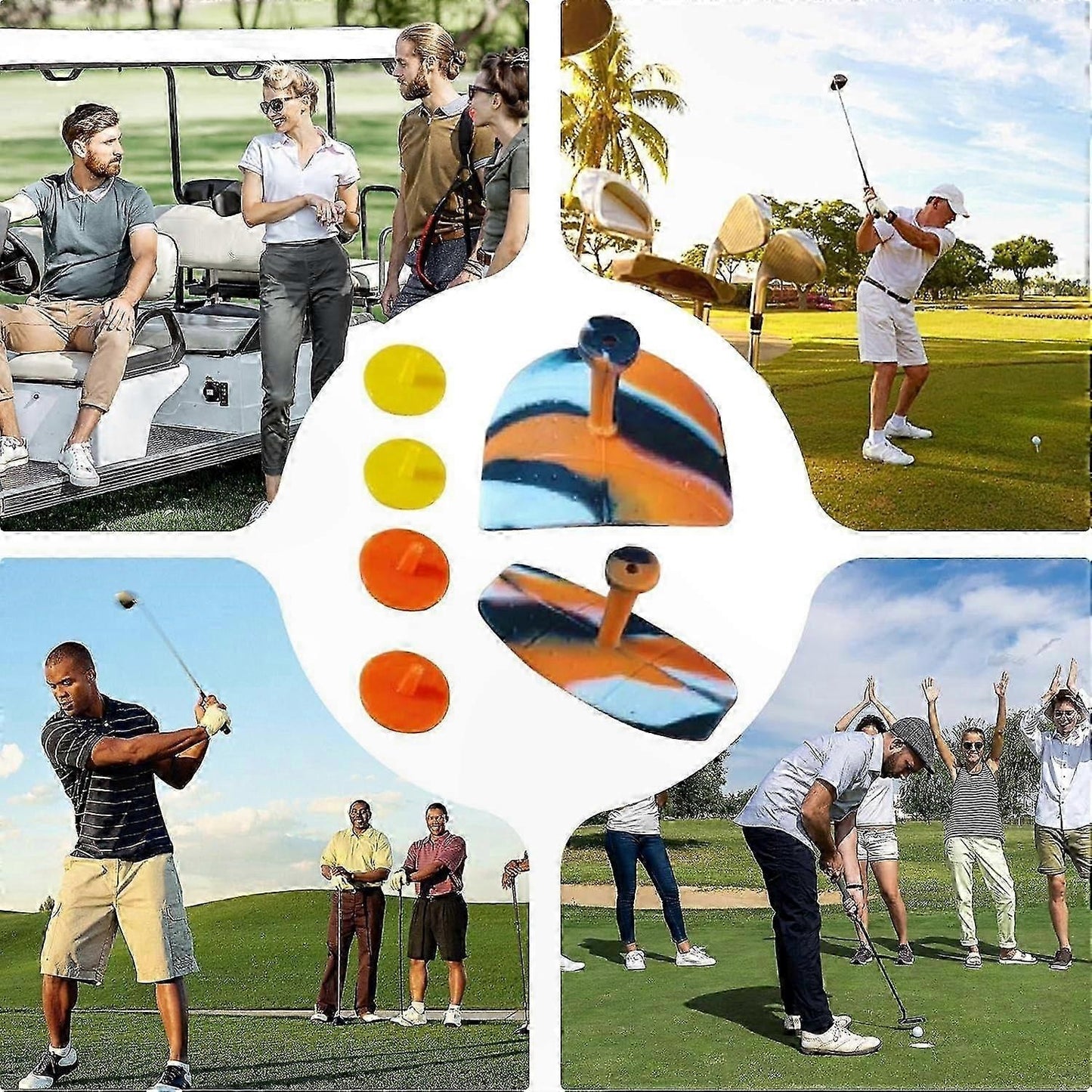 Golf Swing Trainer with Non-Slip Grip, Practice Aid for Golf Clubs, Sports Training Equipment