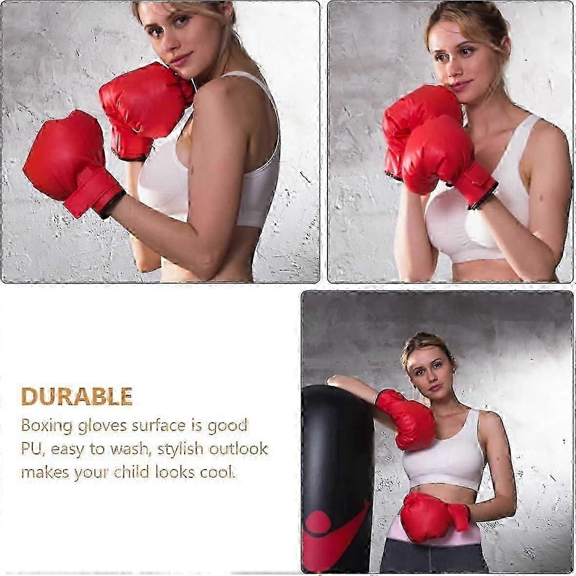 Red Boxing Gloves for Fitness, Sports Equipment & Training