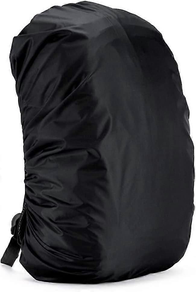 Backpack Rain Cover 210D Nylon Waterproof Backpack Protector Hiking Cycling Travel Dust Cover - Black 35L