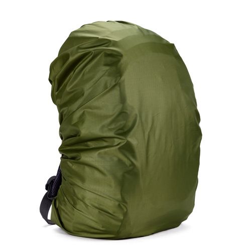 Backpack Rain Cover 210D Nylon Waterproof Backpack Protector Hiking Cycling Travel Dust Cover - Army Green 35L