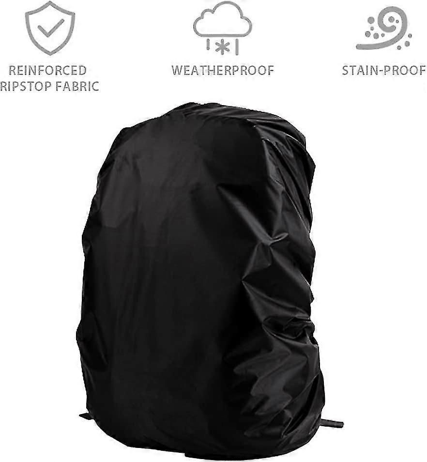 Backpack Rain Cover 210D Nylon Waterproof Backpack Protector Hiking Cycling Travel Dust Cover - Digital Camouflage 70L