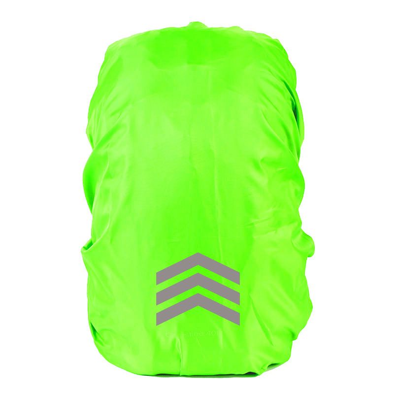 Backpack Rain Cover Waterproof Oxford Cloth Backpack Protector with Reflective Strip Elastic Design Hiking Cycling Travel Cover - Green M