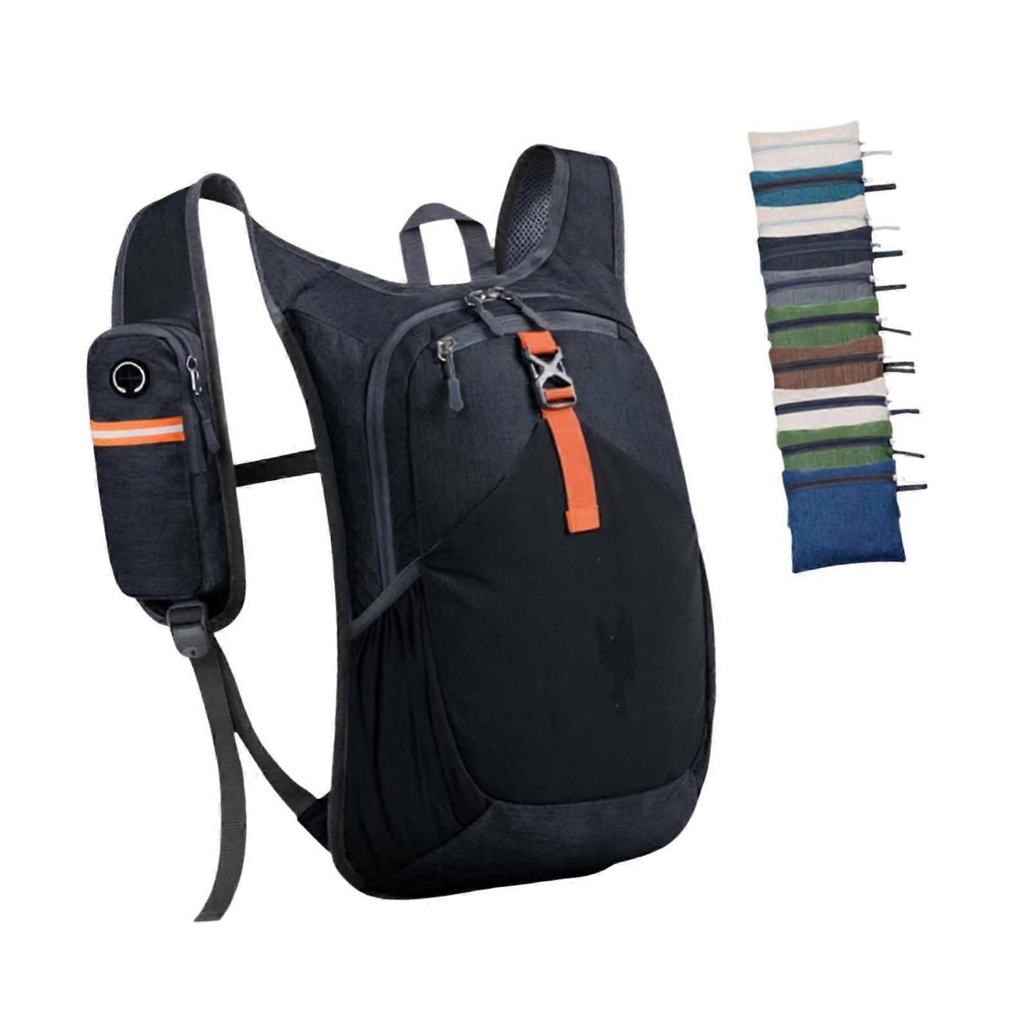 Hiking Backpack, Travel Backpack, with Adjustable Shoulder Strap, Hiking Daypack - Black