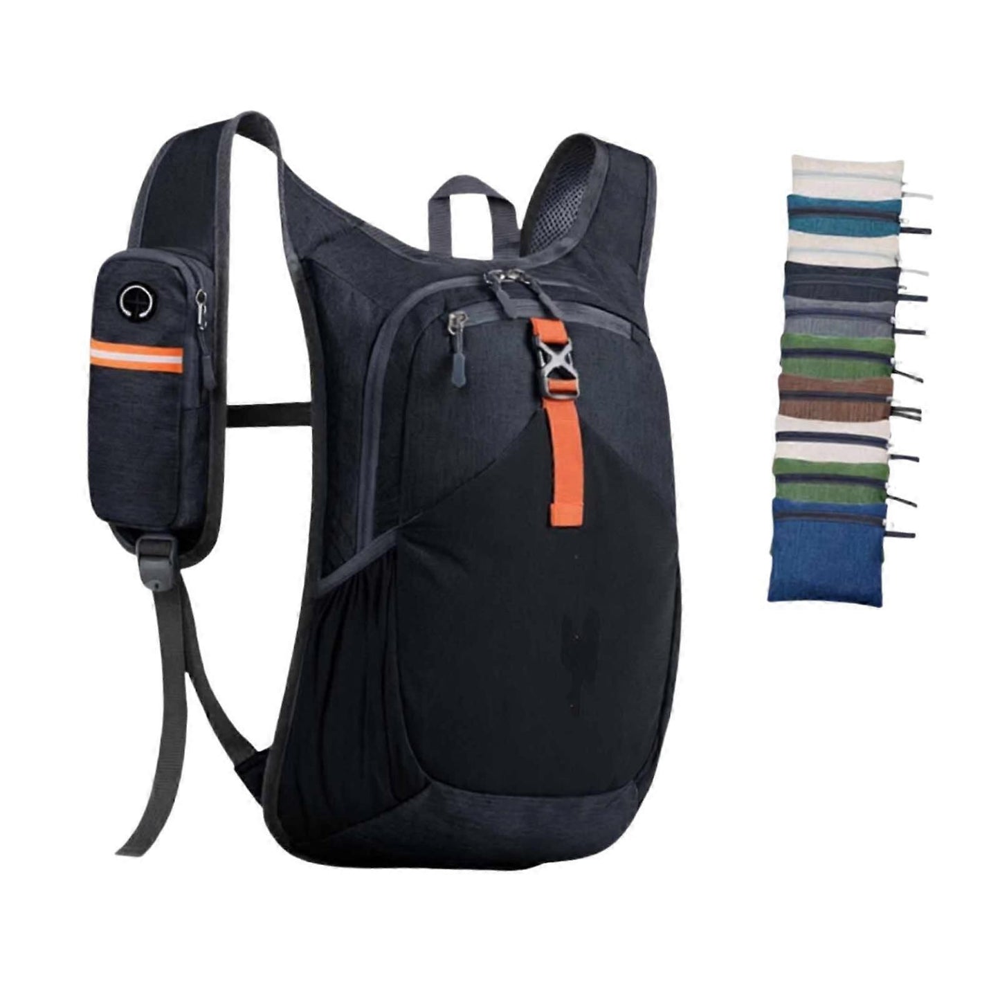 Hiking Backpack, Travel Backpack, with Adjustable Shoulder Strap, Hiking Daypack - Black