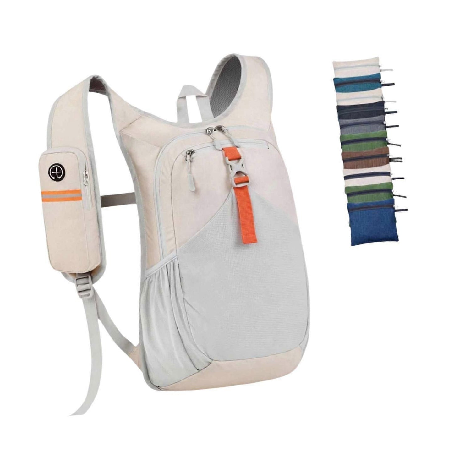 Hiking Backpack, Travel Backpack, with Adjustable Shoulder Strap, Hiking Daypack - Beige