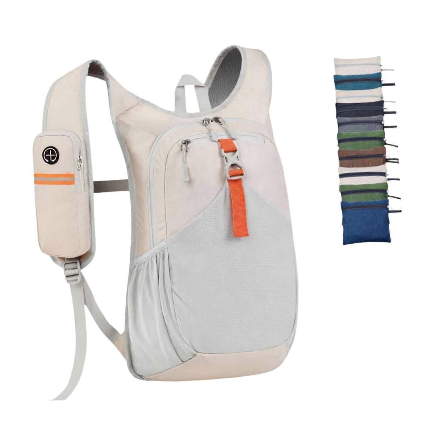 Hiking Backpack, Travel Backpack, with Adjustable Shoulder Strap, Hiking Daypack - Beige