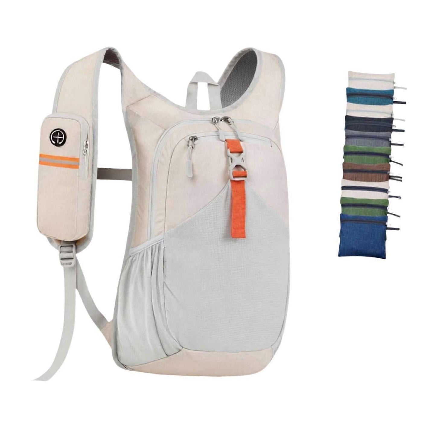Hiking Backpack, Travel Backpack, with Adjustable Shoulder Strap, Hiking Daypack - Beige