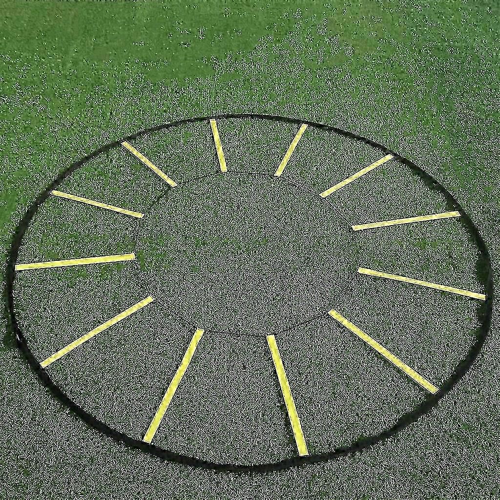 Agility ladder for speed training - 12 Grid Round exercise equipment for sports