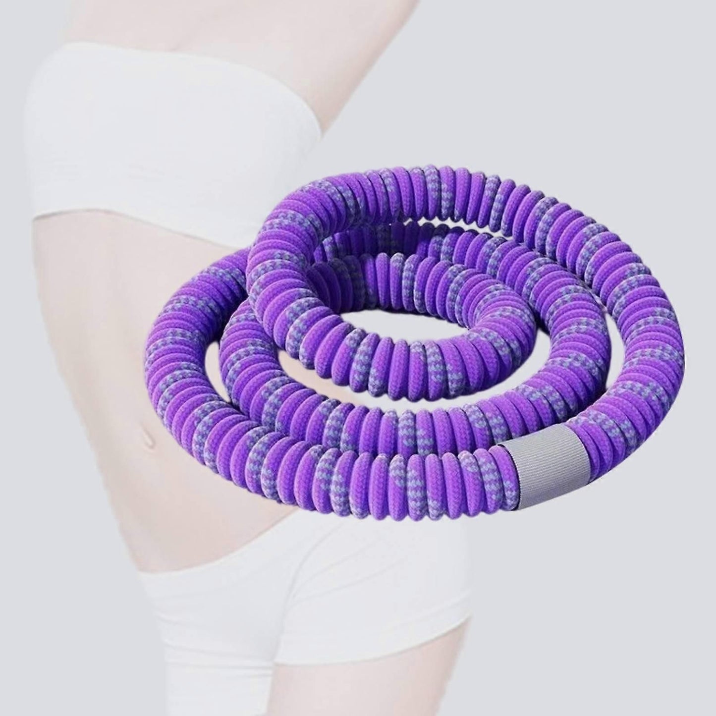 Weighted Exercise Hoop, Hoop Training Quiet Workout Sports Equipment Portable - Purple