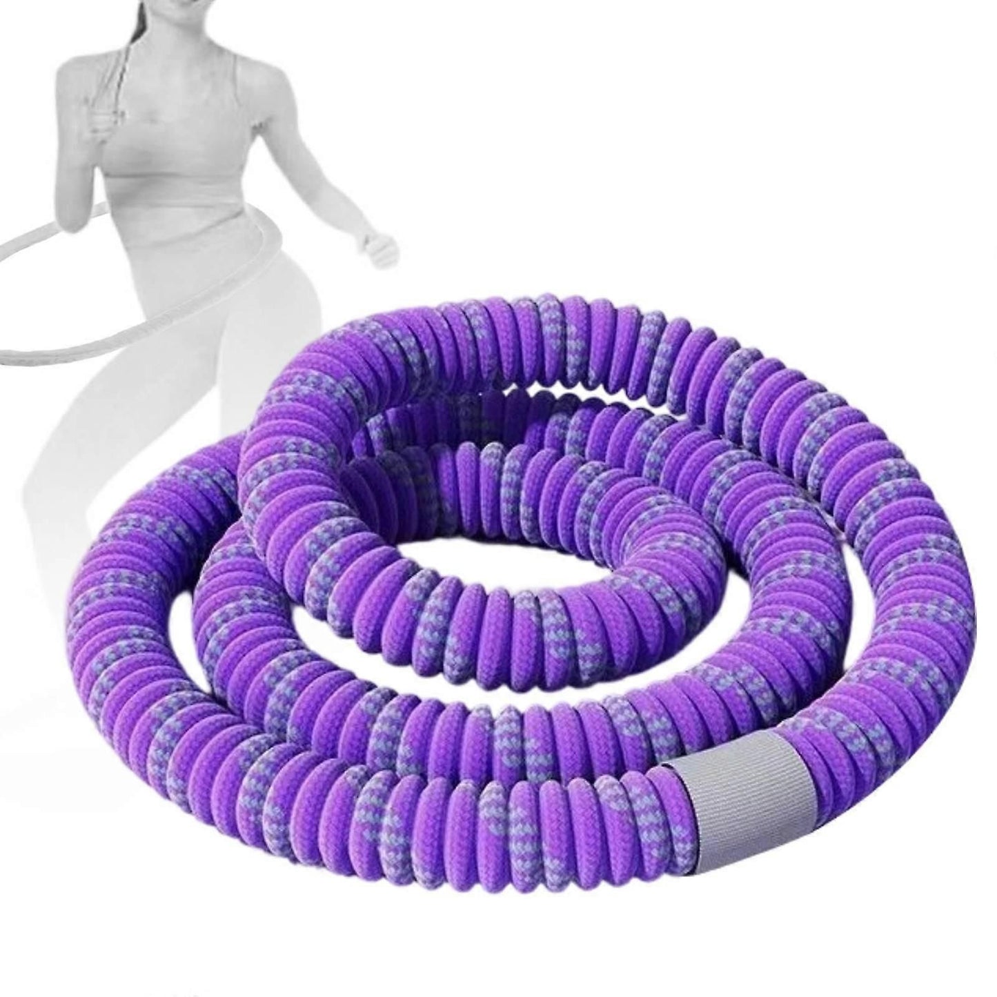 Weighted Exercise Hoop, Hoop Training Quiet Workout Sports Equipment Portable - Purple