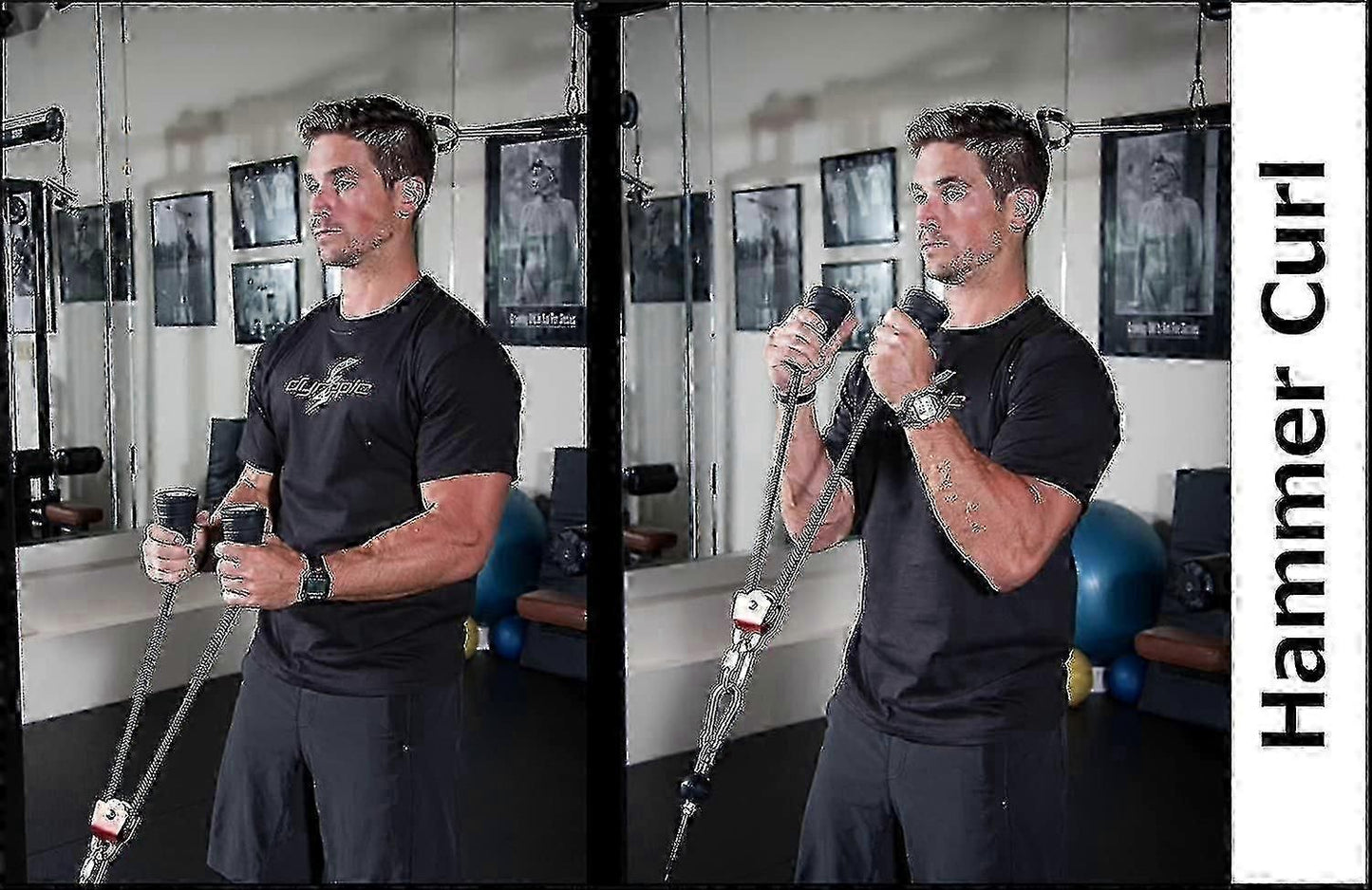 Tricep Rope for Cable Machine Strength Training, Spiral Design, Sports Equipment