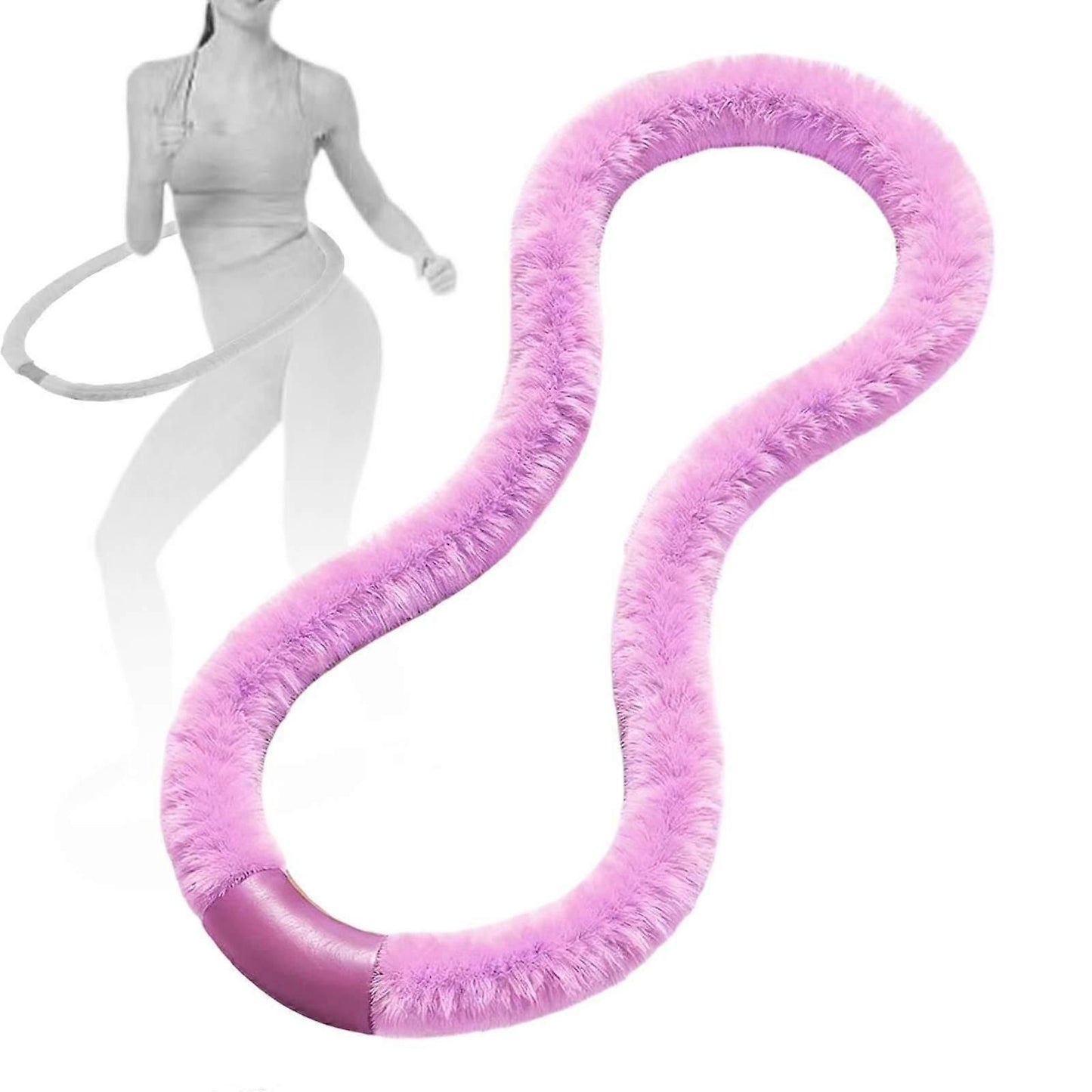 Fitness Hoop Hoop 1.5kg Training Workout Sports Equipment Abdomen for Office - Purple