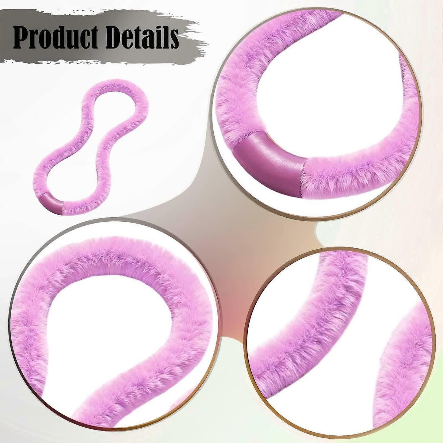 Fitness Hoop Hoop 1.5kg Training Workout Sports Equipment Abdomen for Office - Purple