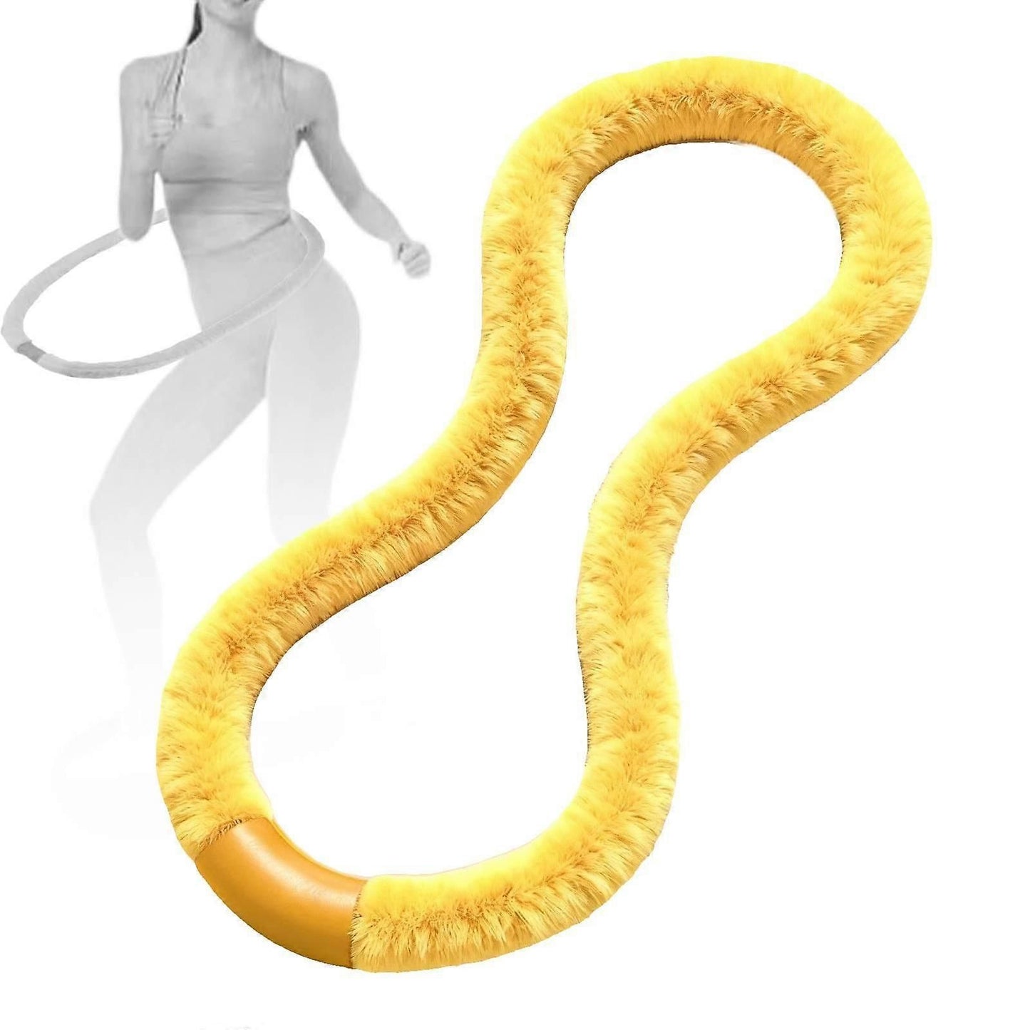Fitness Hoop Hoop 1.5kg Training Workout Sports Equipment Abdomen for Office - Yellow