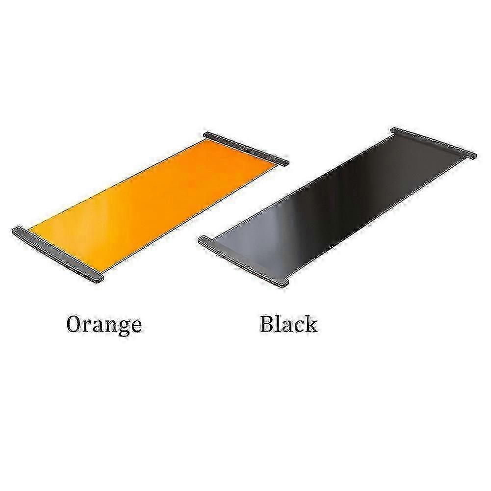 Sliding Exercise Mat Ski Trainer Board with Shoe Covers Full Body Workout Equipment for Home Fitness Yoga Pilates Training - Black