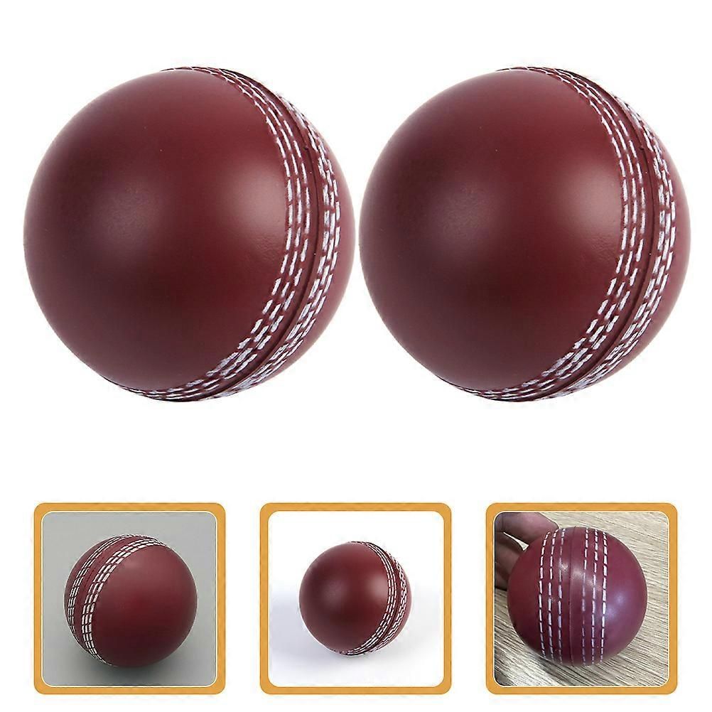 Indoor Silent Cricket Balls for Training 2Pcs Soft PU Foam Sports Equipment