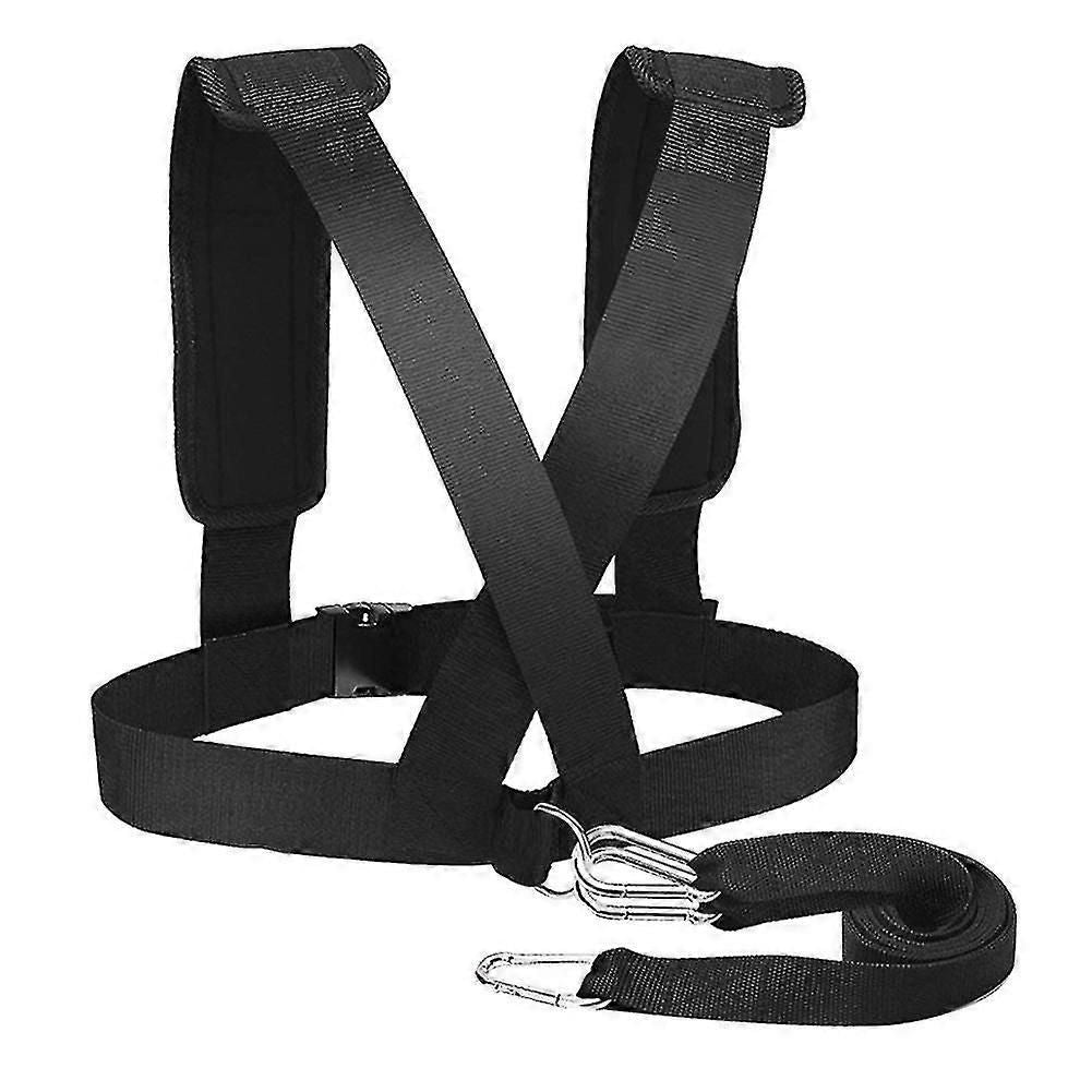 Fitness Equipment Shoulder Harness Gym Pull Sled Drag Speed Weight Training Workout Strap Sport Accessory