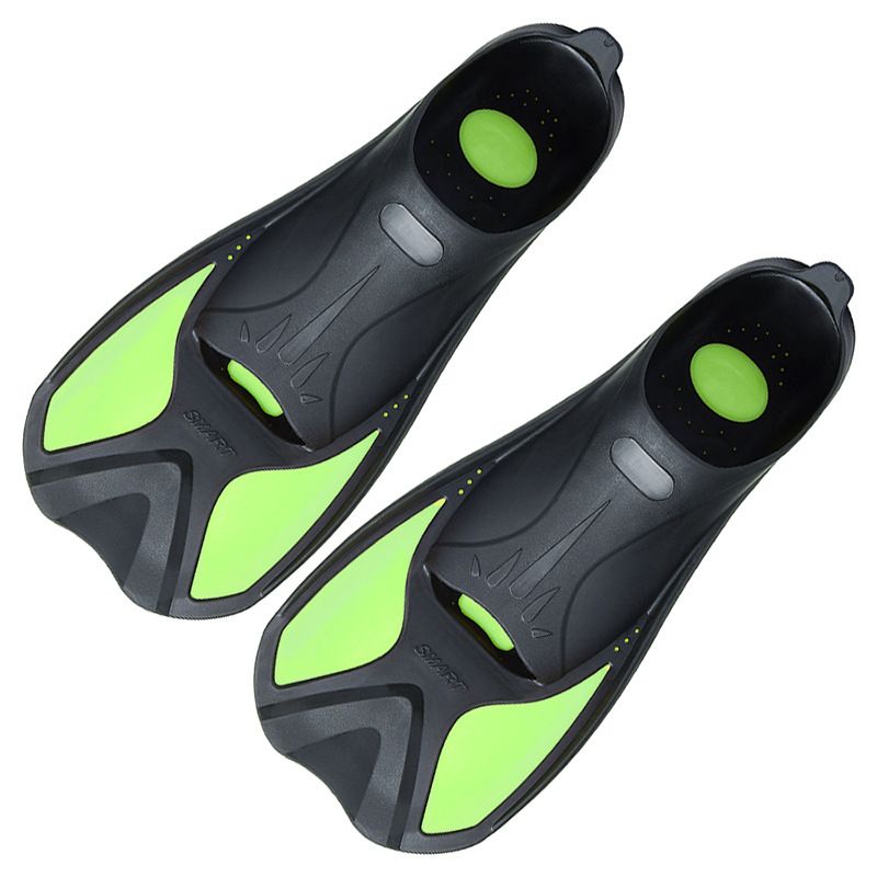 Swimming Training Flippers Snorkeling Adult Diving Frog Shoes Short Scuba Fins Water Sports Equipment - Green S