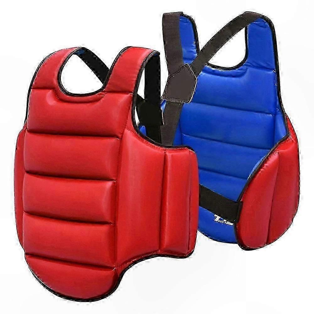 Martial Arts Training Vest for Chest Protection in Boxing and Karate Body Protector Gear Soft Equipment for Combat Sports Practice - Black XS