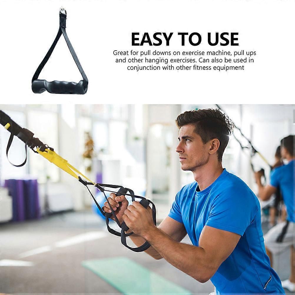 Fitness Equipment Tricep Training Tool For Home Exercise Black 15x8.5cm Muscle Training 1 Pair