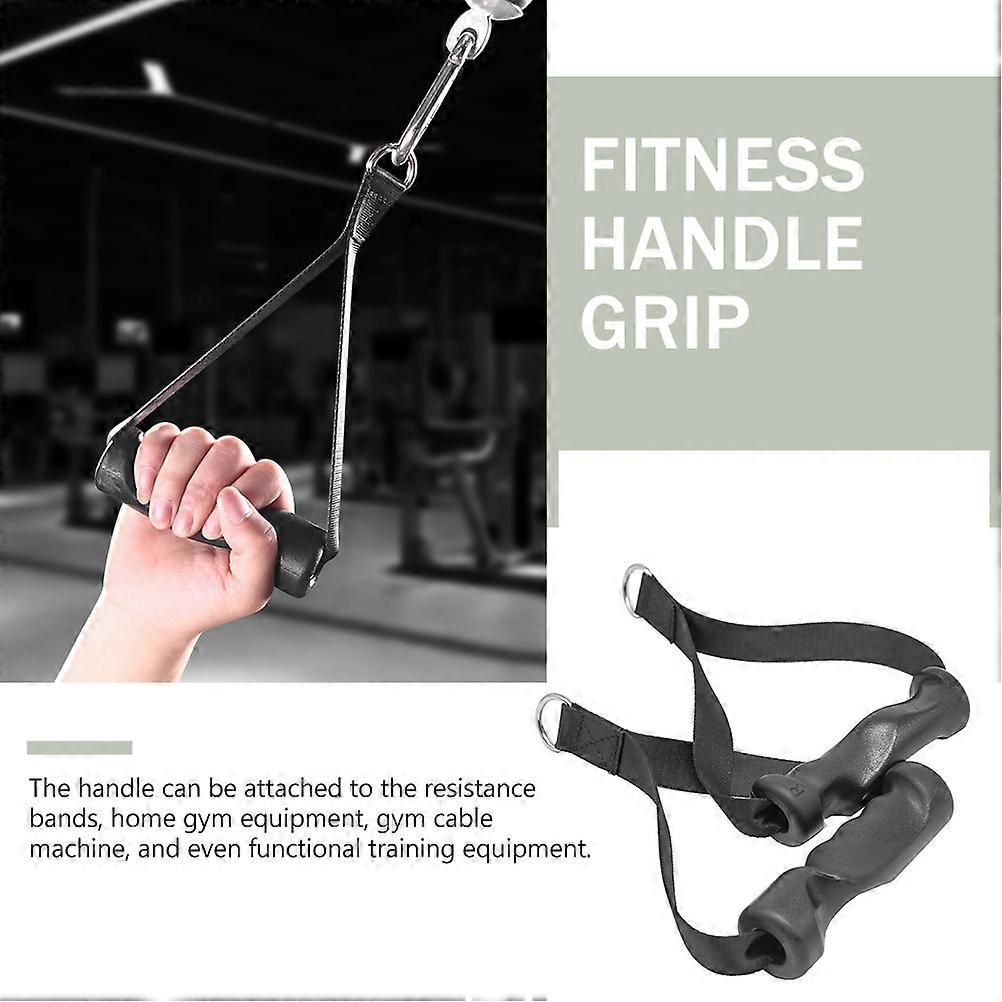 Fitness Equipment Tricep Training Tool For Home Exercise Black 15x8.5cm Muscle Training 1 Pair