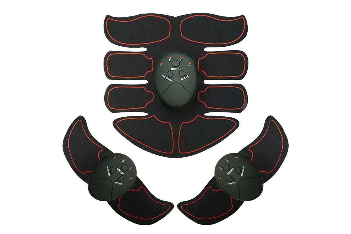 3Pcs Muscle Training ABS Stimulator Stimulator -Red